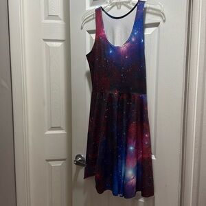 Large Blackmilk Galaxy skater dress